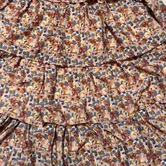 JessaKae Pink Eiffel Dress Tiered Midi Dress Floral Midi Dress - Picture 5 of 5